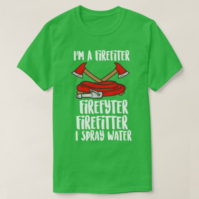 Camiseta Bombeiro Engraçado (Frente do Design)