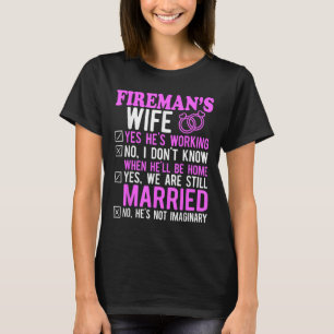 Camiseta Bombeiro Esposa Marido Casal Aniversário Fir Engra