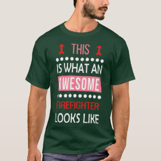 Camiseta Bombeiro Fantástico Parece Engraçado Natal