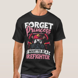 Camiseta Bombeiro fêmea Roupa de bombeiro