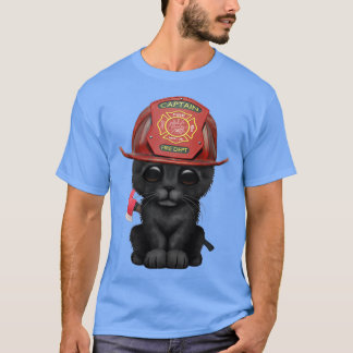 Camiseta Bombeiro Gateiro Gatinho Preto-Cinto 1