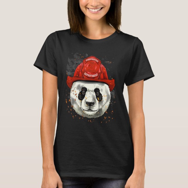 Camiseta Bombeiro Giant Panda Fire Department Be (Frente)