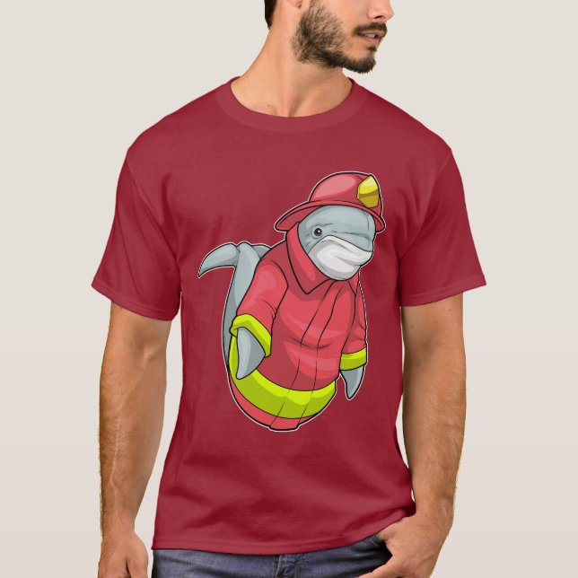Camiseta Bombeiro Golfinho Corpo de bombeiros (Frente)