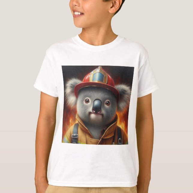 Camiseta Bombeiro Koala (Frente)