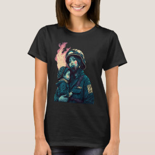 Camiseta Bombeiro legal Mãe Retro Streetwear Bombeiro