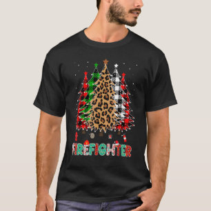Camiseta Bombeiro Leopardo Xadrez Vermelho Branco Verde Nat