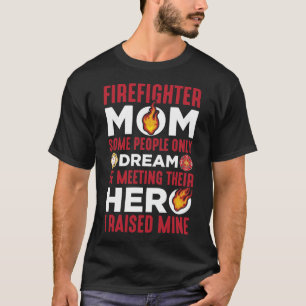 Camiseta Bombeiro Mãe Bombeiros Dia de as mães Filho Orgu