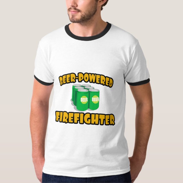 Camiseta Bombeiro Movido a Cerveja (Frente)