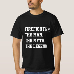 Camiseta Bombeiro O Homem O Mito A Lenda T-Shirt