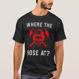 Camiseta Bombeiro Onde A Mão Está No Bombeiro