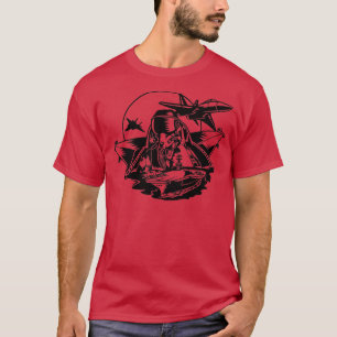 Camiseta Bombeiro Raptor F22 Patriótico americano