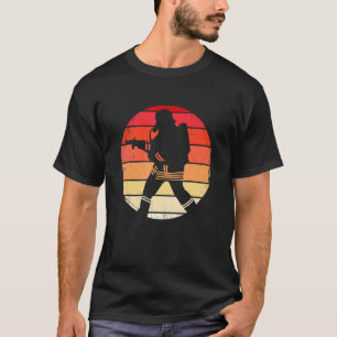Camiseta Bombeiro Retro Thin Red Line Homem-Fogo Americano