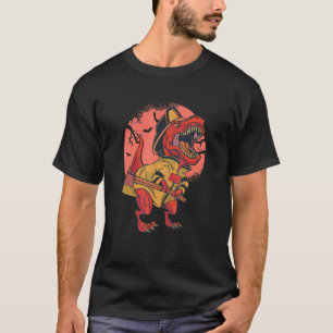 Camiseta Bombeiro Rex Dinosaur Firefighter Helmet Rex Co