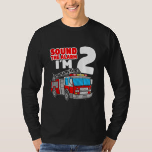 Camiseta Bombeiro segundo aniversário de Bombeiro de 2 anos