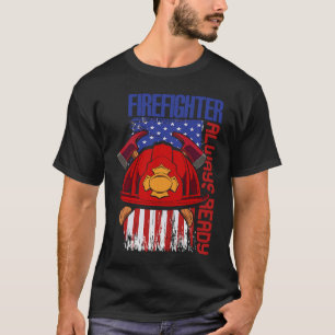 Camiseta Bombeiro Sempre Pronto para Bombeiro Americano