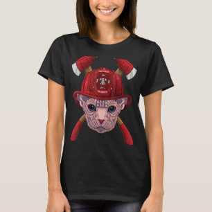 Camiseta Bombeiro Sphynx Fireman Boys Crianças Emergência C