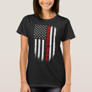 Camiseta Bombeiro Thin Red Line Americano aposentado de 201