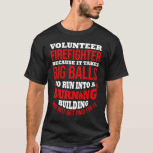Camiseta Bombeiro Voluntário Agradecimento Ferramentas de B