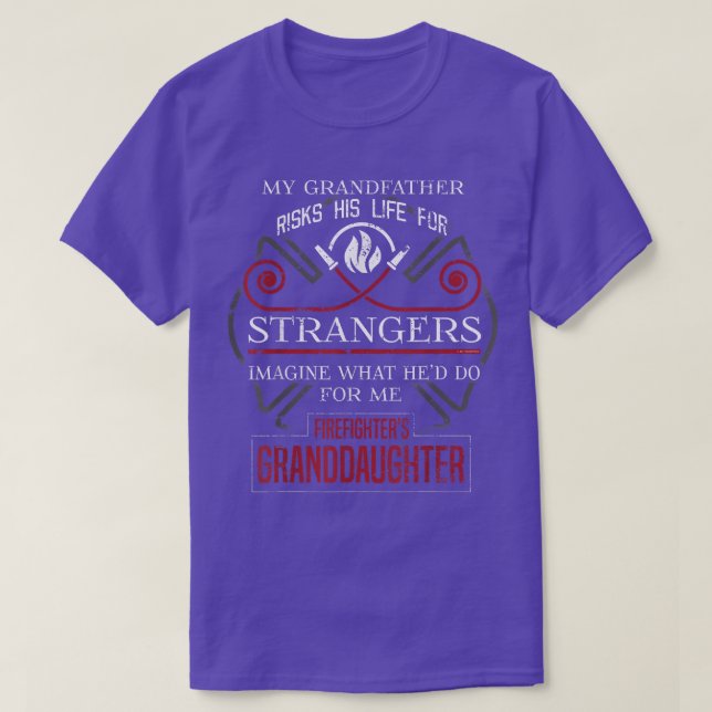 Camiseta Bombeiros A neta O meu avô arrisca-se (Frente do Design)