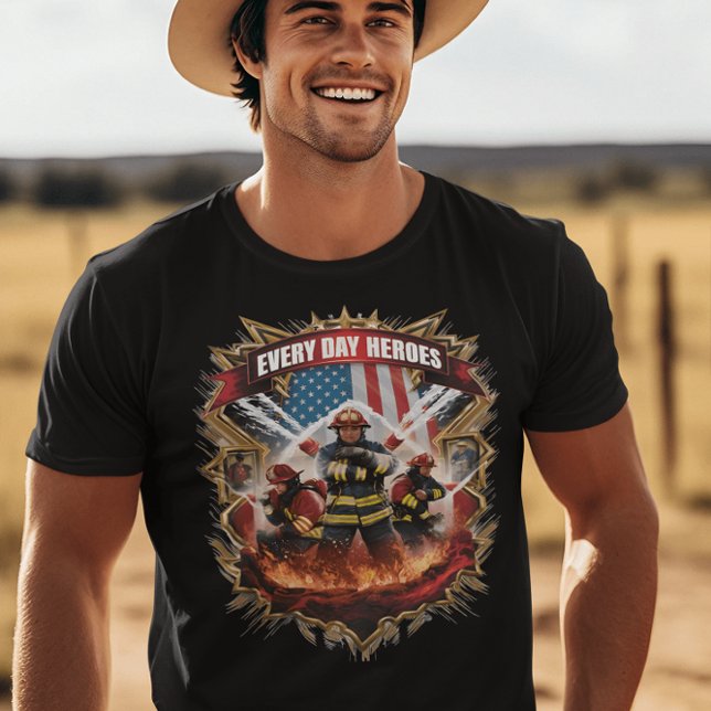 Camiseta Bombeiros Batendo Blaze (Criador carregado)