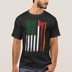 Camiseta Bombeiros Combatem Dias de São Patrícios Ax Mulher