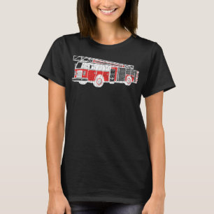 Camiseta Bombeiros de combate a incêndios Tipos engraçados