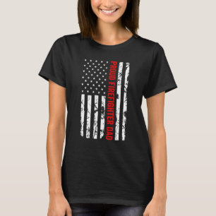 Camiseta Bombeiros de Pai de Bombeiros Orgulhosos Tr
