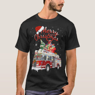 Camiseta Bombeiros de Papai noel Sleigh Fireman