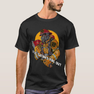 Camiseta Bombeiros de Satãs Bombeiros Pais Piadas Bombeiros