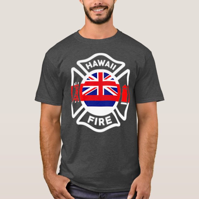 Camiseta Bombeiros do Departamento de Bombeiros do Havaí (Frente)
