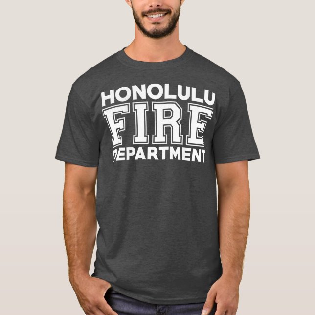 Camiseta Bombeiros do Departamento de Bombeiros Honolulu Ha (Frente)