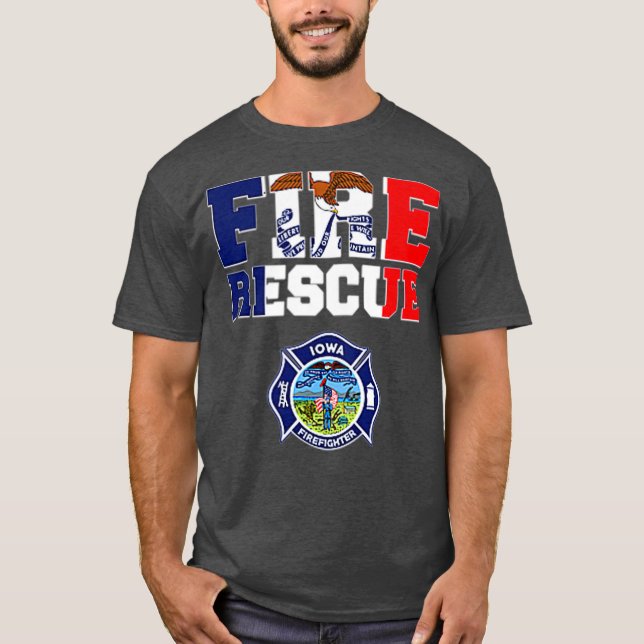 Camiseta Bombeiros do Departamento de Emergência de Fogo de (Frente)