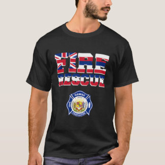 Camiseta Bombeiros do Havaí Bombeiros Bombeiros Emergem
