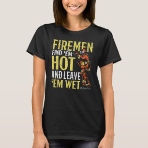 Camiseta Bombeiros do Mens Encontram-Nos Quentes E Deixam-N