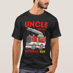 Camiseta Bombeiros do Tio Birthday Boy Fire