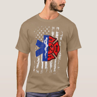 Camiseta Bombeiros EMT Bombeiro Bombeiro EMT American Fla