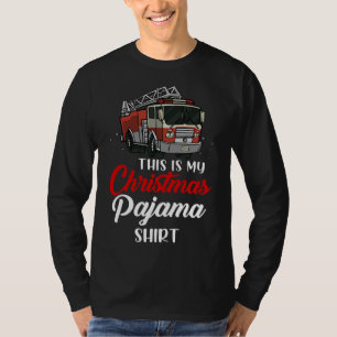 Camiseta Bombeiros Engraçados Este É O Meu Pjama De Natal