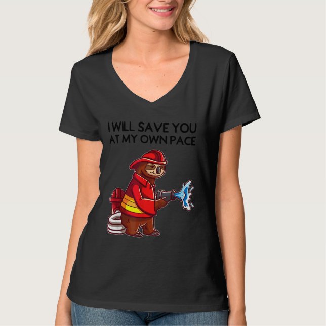 Camiseta Bombeiros Engraçados Para Rapazes Bombeiros (Frente)