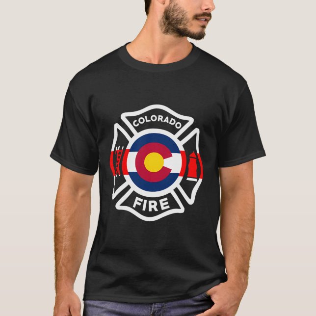 Camiseta Bombeiros Hoodie, do Colorado, Bombeiros FFIER (Frente)