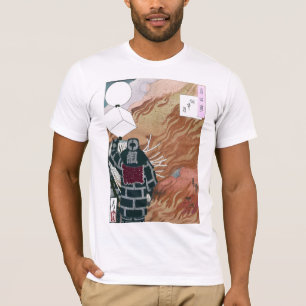 Camiseta Bombeiros japoneses em um mar das chamas por