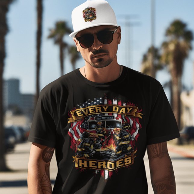 Camiseta Bombeiros Lutando Blaze (Criador carregado)