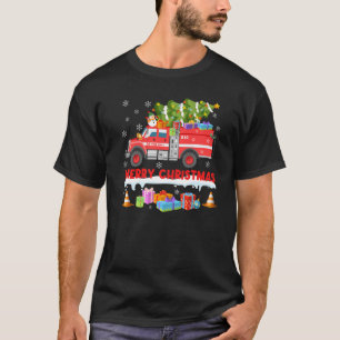 Camiseta Bombeiros Papais noeis Sleigh Fireglass Engraçado