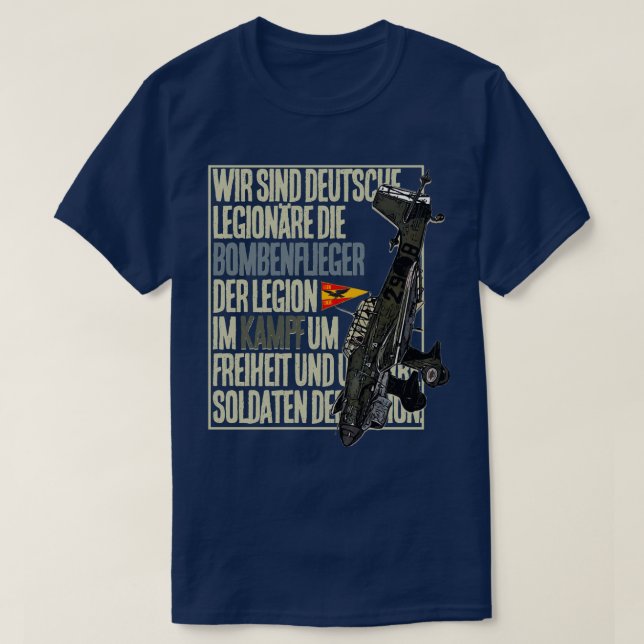 Camiseta Bombenfliegermarsch (Frente do Design)