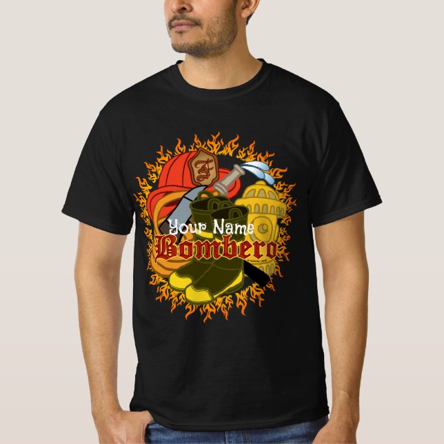 Camiseta Bombero Firefighter  (Frente)