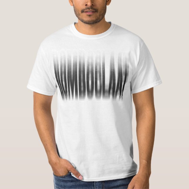Camiseta Bomboclaat Blurred Effect Typoographic Reggae (Frente)