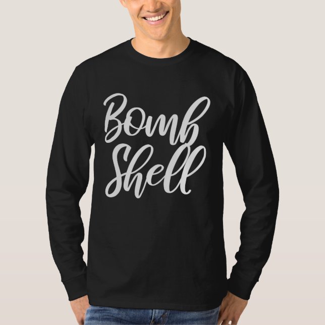 Camiseta Bombshell  Casual & Gym Apparel For Girls and Wome (Frente)