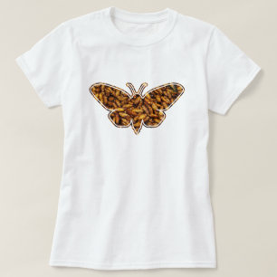 Camiseta Bombyx Mori Silk Moth Life Cycle Silhoule