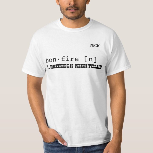Camiseta "Bon Fire" Personalizável (Frente)