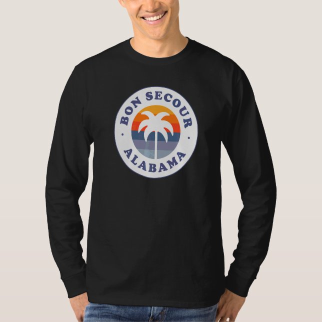 Camiseta Bon Secour Beach Alabama Al Golfo Costa Souvenir V (Frente)