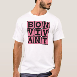 Camiseta Bon Vivant, Fígado da Frase Latina da Boa Vida